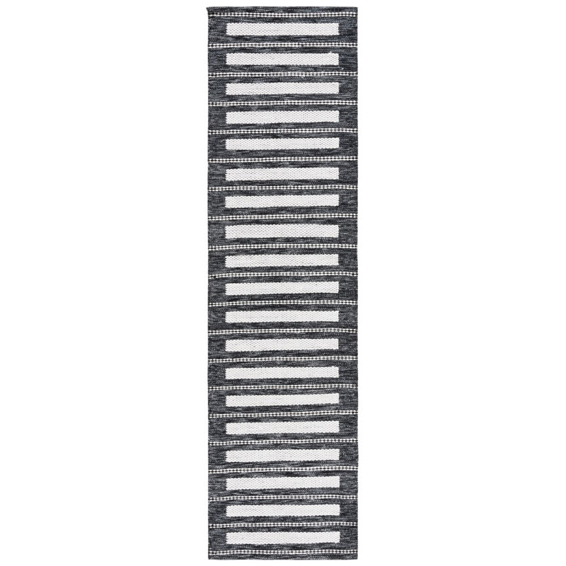 Janam Hand Woven Pet Striped Rug, Runner 2'3" x 8'