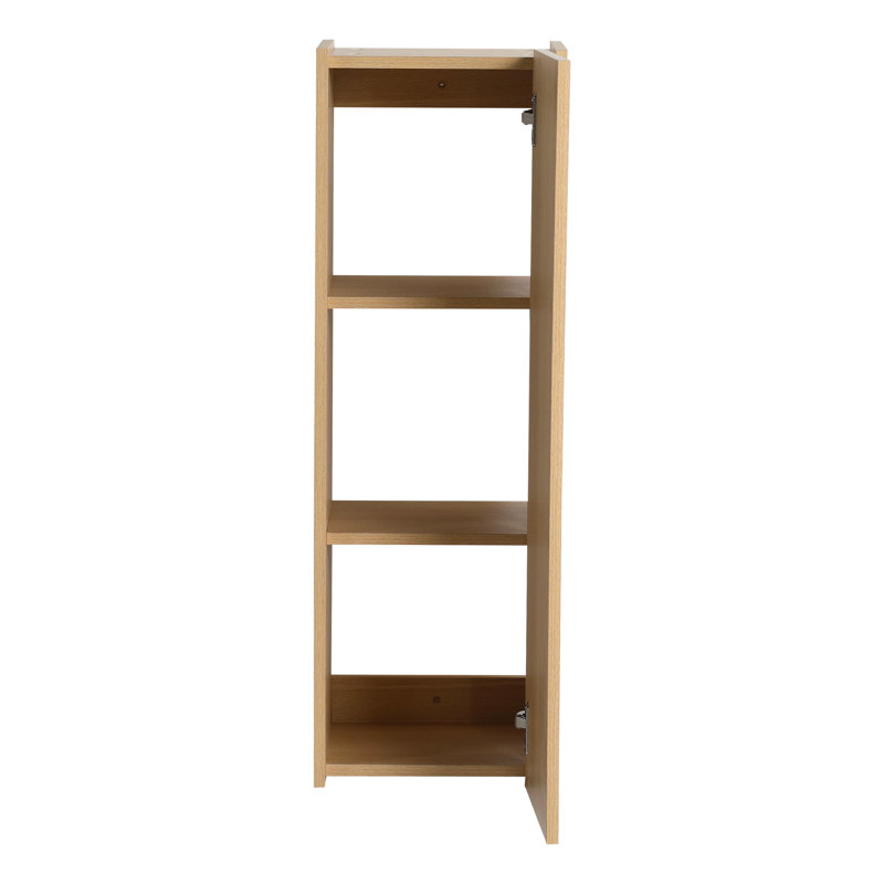 Petite armoire latérale 12 po avec porte à fermeture douce et 2 tablettes, 12", Beige