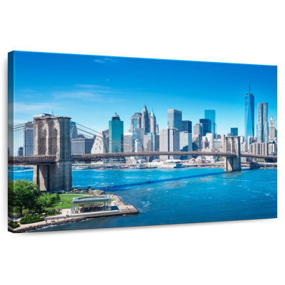 Lilie Blue Sky Manhattan Bridge