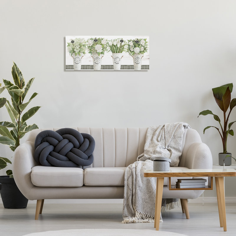Toile Marche aux Fleurs, design par Cindy Jacobs, H 13 po x l 30 po