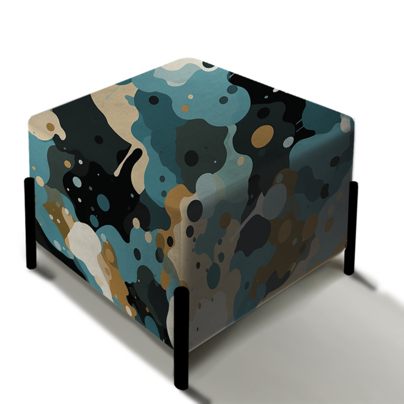 Dreamy Camouflage - Repose-pieds carré camouflage