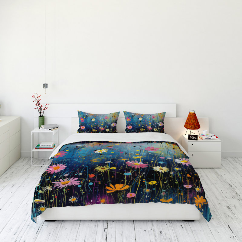 Modern & Contemporary Polyester Duvet Cover, Queen Duvet Cover + 2 Queen Shams