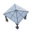 10 x 10FT Metal Frame Hardtop Patio Gazebo with Curtains