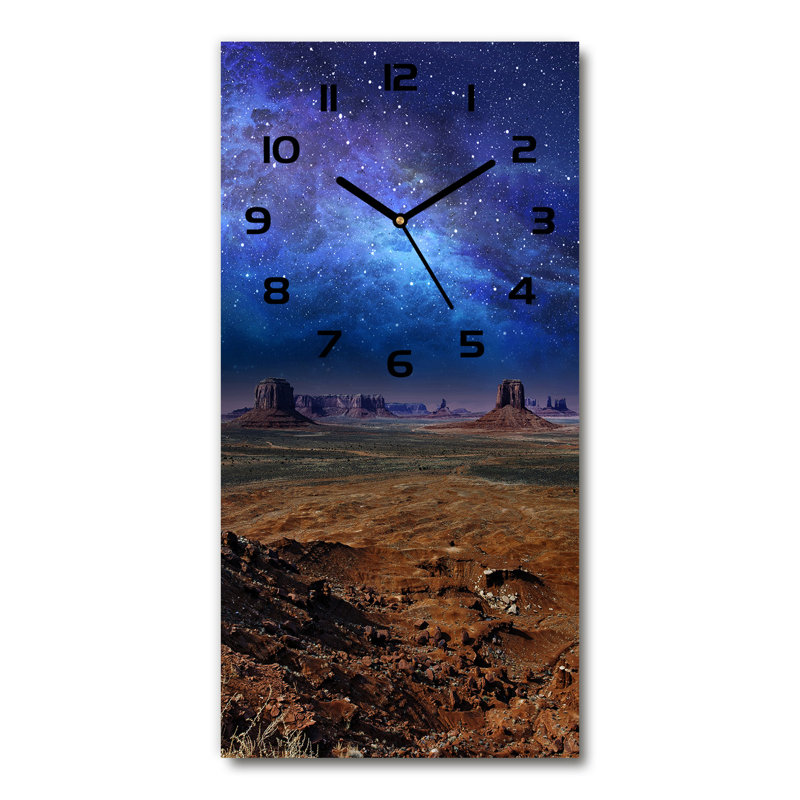 Jayloni Glass Wall Clock, Black