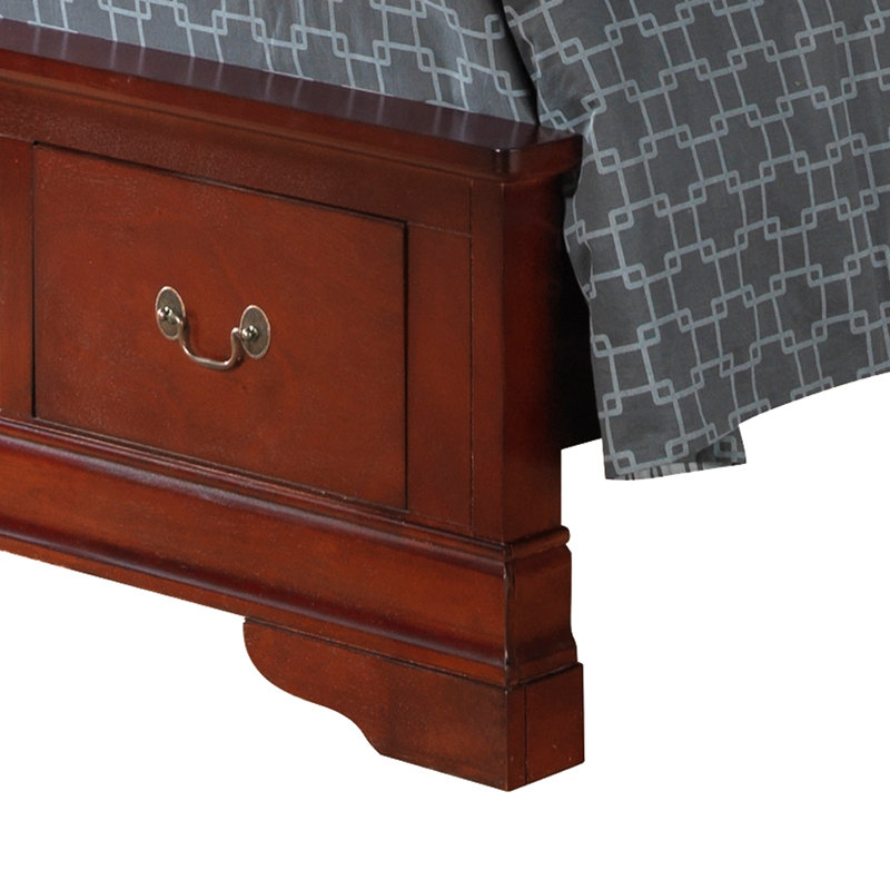 Louis Phillipe Standard Bed, Twin, Antique White