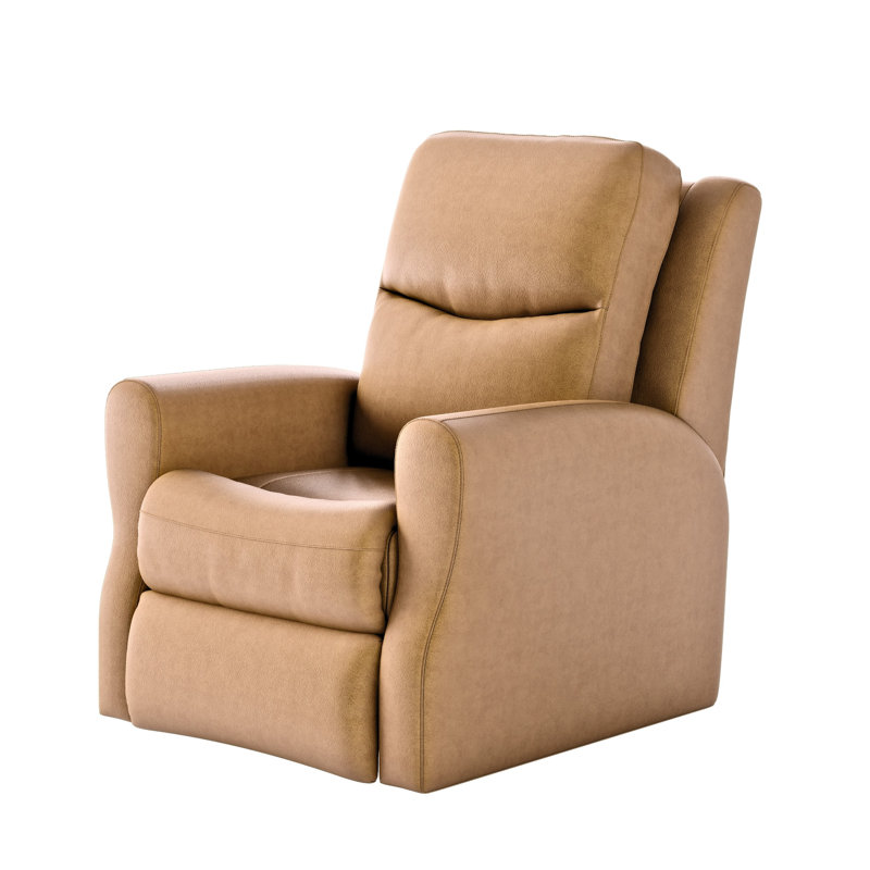 Fame Leather Recliner, Maximus Caramel, Manual/Wall Recliner