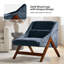 Chaise avec accoudoirs rembourrée moderne l 28 po Venancio avec pieds en bois massif et coussin lombaire (ensemble de 2)-2002881542