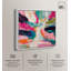 Swirl of Colours I Canvas Print Pink Wall Decor by Art Remedy, White Frame, 40 x 40-177451110-177451122