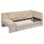 Lit de jour simple tapissier avec tiroirs, tablettes, armoires rabattables et table d'appoint-1920062890