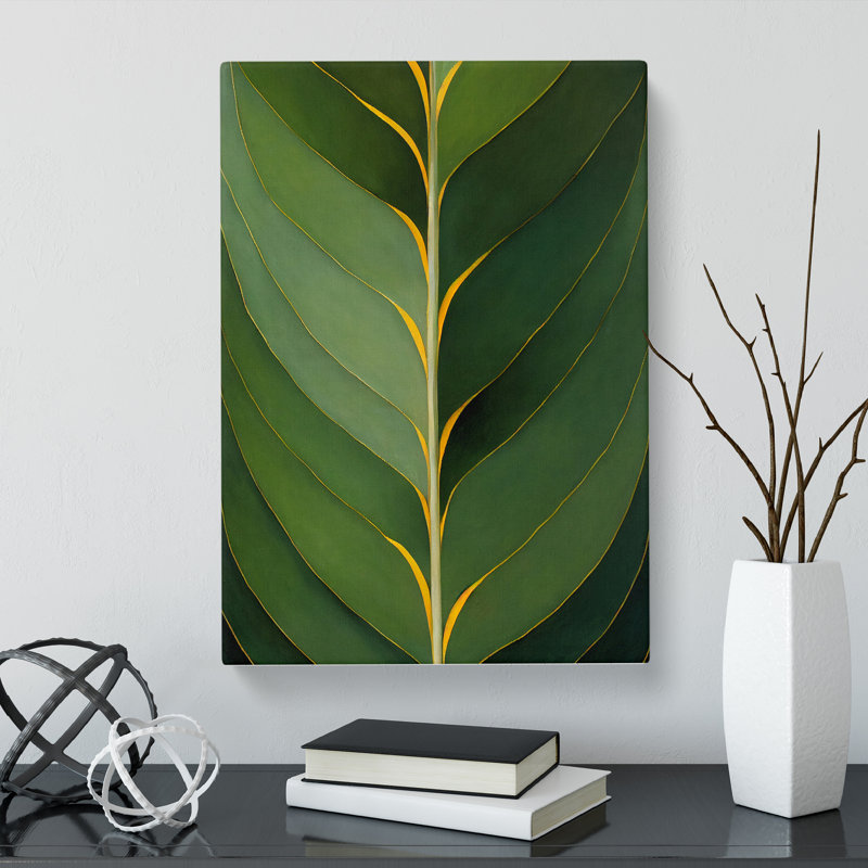 Ilyes Plant Leaf Vol.5 - Wrapped Canvas, 76cm H x 50cm W x 3cm D