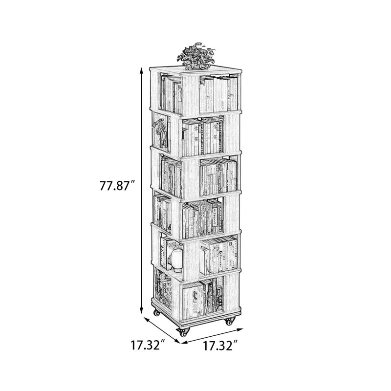 Brown Modern Solid wood Standard Bookcase