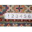 Tapis oriental géométrique Kazak rouge 4 x 6