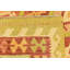 Tapis de zone en laine beige/rouge 4 pi 9 po x 6 pi noué la one-of-kind à la main Elland