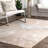 Dequita Contemporary Abstract Beige/Blue Area Rug-1020100485