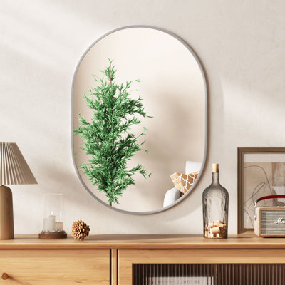 Oval Wall Makeup / Shaving Mirror