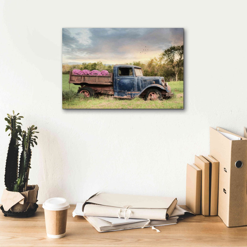 «Flower Livraison» par Lori Deiter, art mural sur toile, H 12 po x l 18 po x P 0,75 po