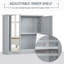 HOMCOM Bathroom Mirror Cabinet, Bathroom Cabinet-55243481