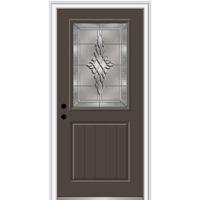 Grace 80'' Fiberglass Front Entry Doors