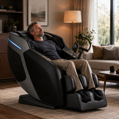 AI Smart Full Body Massage Chair with 35 Air Bags, Zero Gravity, 4D L Track, Heat Therapy