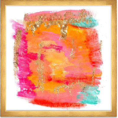 «Abstract New Yorker in Spring Watercolor» par Oliver Gal, reproduction d'art graphique sur papier encadré