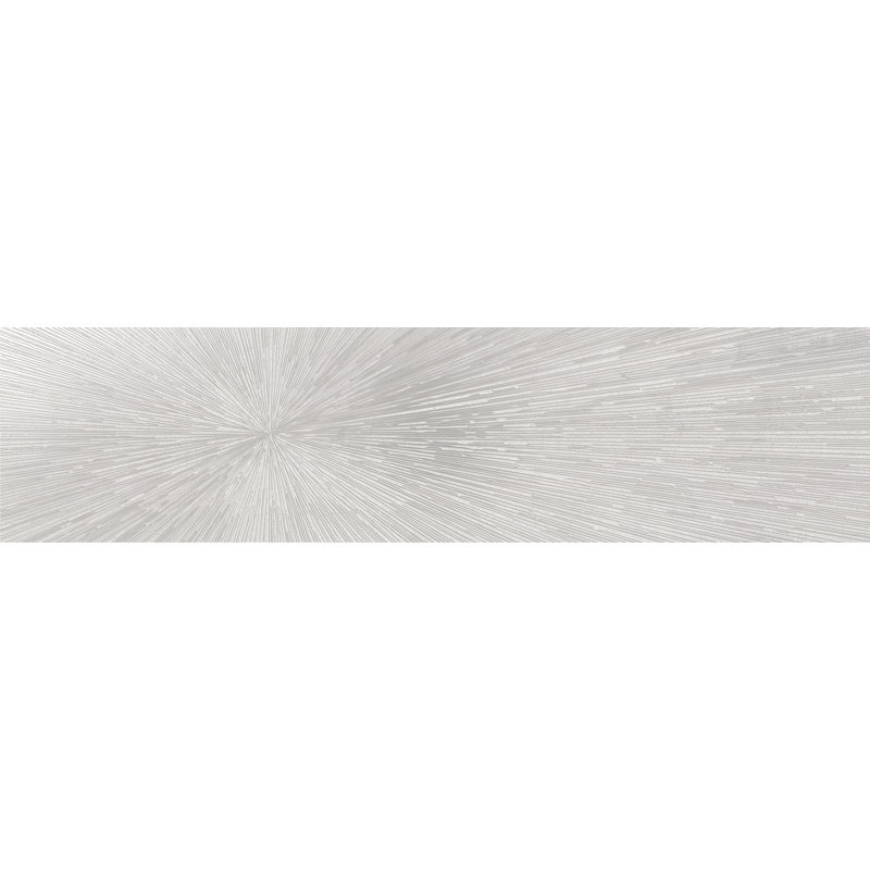 11.81 in. x 47.25 in. Glazed Porcelain Tile, White