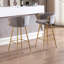 Ensemble de 2 tabourets de bar 30 pouces avec repose-pieds chromé et base en velours-125536208-125536206