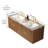 Elio 60" Striped Solid Wood Bathroom Vanity