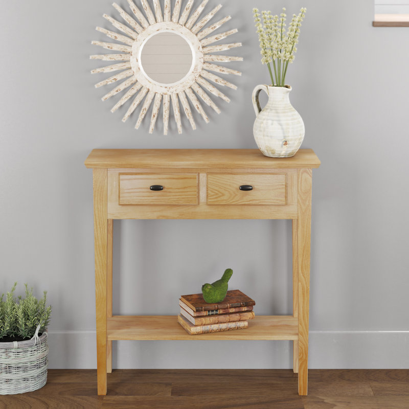 Solid + Manufactured Wood Hall Console Table, Desert Sand