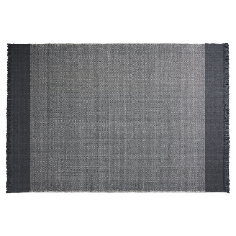 Headwind Striped Area Rug in Charcoal, Rectangle 6' x 9'