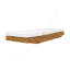 Chaise longue moderne en bois d'acacia avec coussin triple hydrofuge-680600553