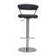 Naumann Swivel Upholstered Adjustable Height Counter Stool with Metal Frame-42253268