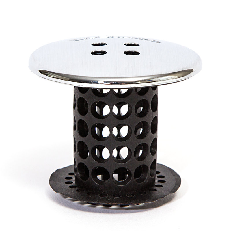 2.25'' W Basket Strainer, Black Chrome