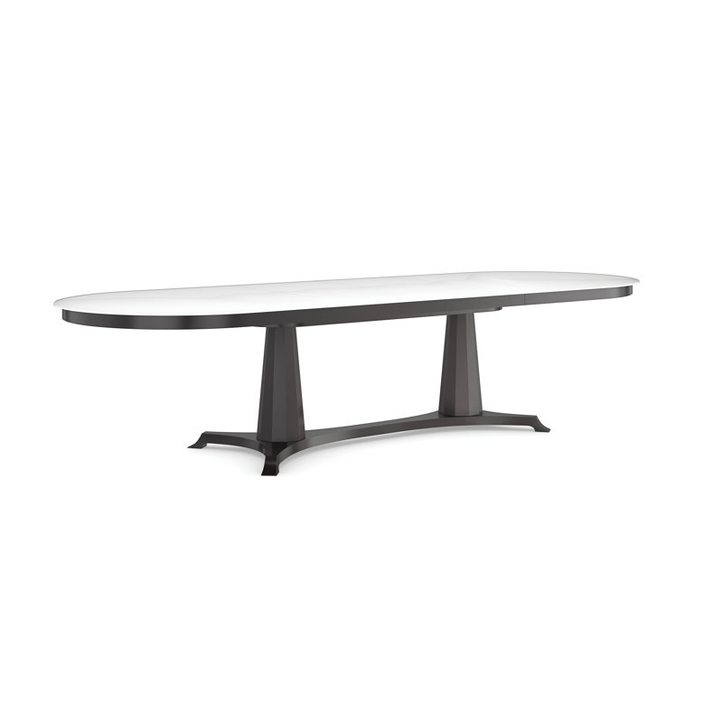 Bordeaux Oval Glass Dining Table