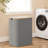 Folding Dirty Laundry Basket Gray Double Bucket Double Open