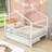 Full Size Wooden House Bed With Twin Trundle-724354575