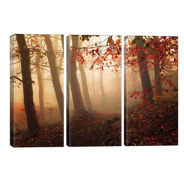 Union Rustic Towards The Light by Leif LÃ¸ndal - 3 Piece Wrapped Canvas ...