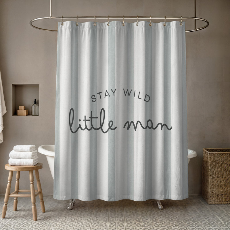 Rideau de douche Stay Wild Little Man 71 x 74