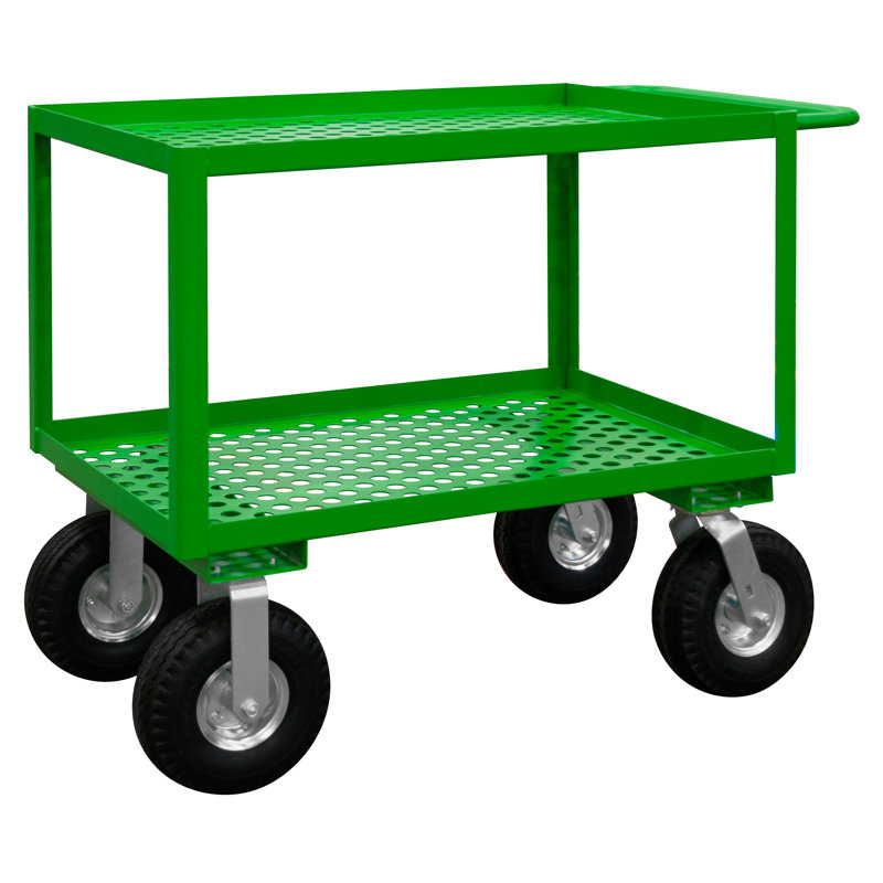 35'' H Utility Cart with Wheels, 35'' H x 54.25'' W x 24.25'' D