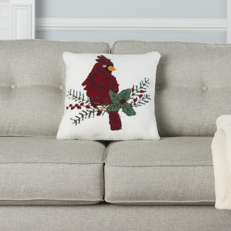 Embroidered Throw Pillow