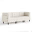 Upholstered Tufted Corduroy Modular Sectional with Pillow Back-1759689558-1759689566