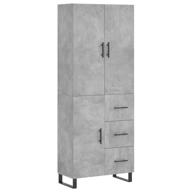 69.5cm Sideboard, Concrete Grey