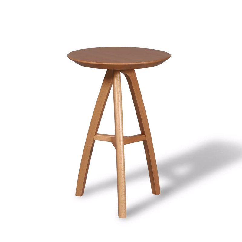 Table de bout Mid Century, Hêtre naturel