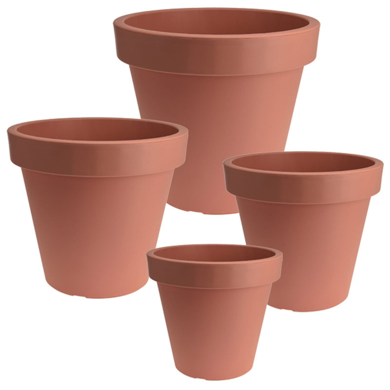 Carper Pot Planter, Brown, 30cm H x 35cm W x 35cm D