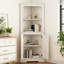 Grande armoire d'angle de style campagnard avec portes-1250681170-1250681168