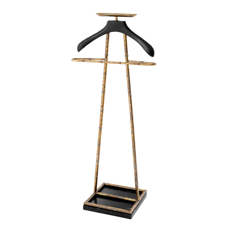 20'' Metal Industrial Pipe Clothing Rack, Gold