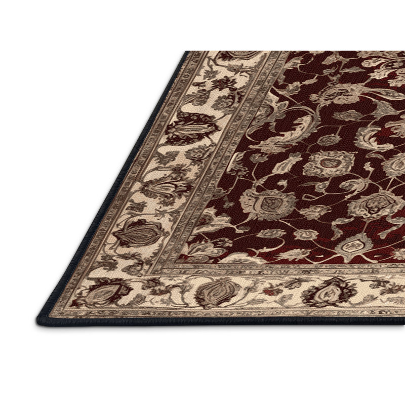 Tapis brun lavable à la machine, Carré 3 pi