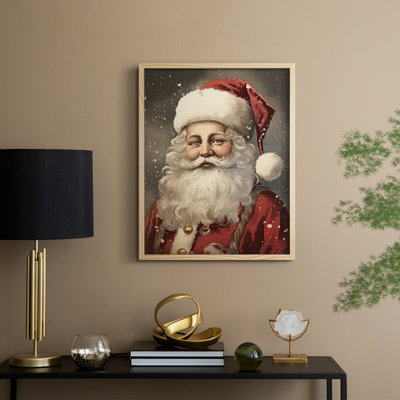 «Christmas Holiday Art DI», reproduction encadrée - bois massif