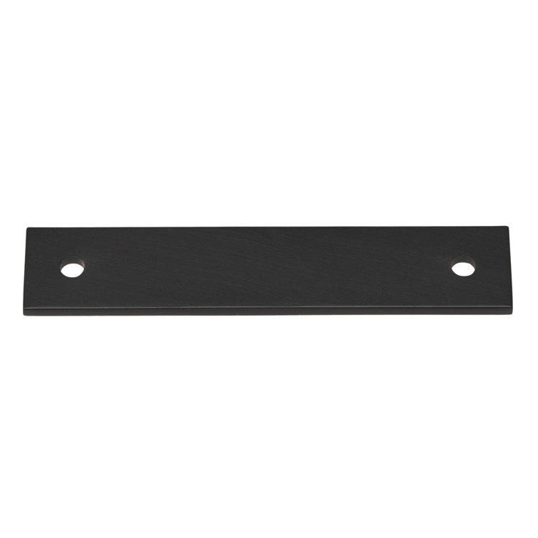 GlideRite Hardware 4-3/4 in. Squared Backplate 3-3/4 in. Center to Center, 5342-96
