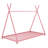 Metal House Platform Bed With Triangle Structure