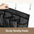 Set Of 2, 24-pocket Over The Door Shoe Organizer, Strong, Breathable And Versatile, 4 Sturdy Hooks, Fits Most Standard Doors-59605552